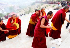 Shoton Festival Tibet Monastery